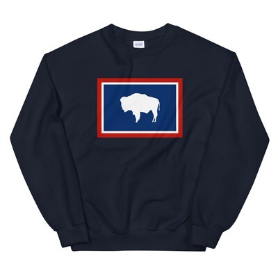 Wyoming Flag - Sweatshirt (Multi Colors) Wyoming Flag - Sweatshirt (Multi Colors)