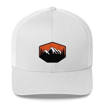 Sunset Mountains & Pines - Trucker Cap (Multi Colors)The Rocky Mountains Canadian American Rockies