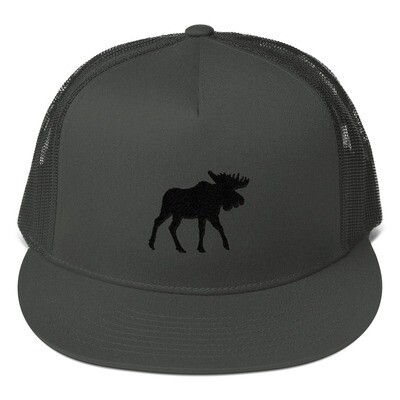 Black Moose - Mesh Back Snapback - The Rocky Mountains Canadian American Rockies