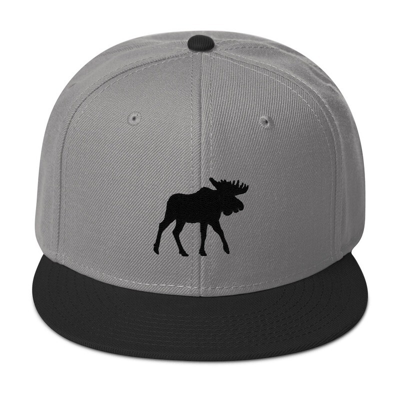 Black Moose - Snapback Hat (Multi Colors) The Rocky Mountains Canadian American Rockies
