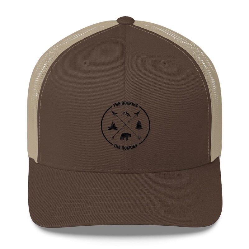 The Rockies - Trucker Cap (Multi Colors) Canadian American Rocky Mountains