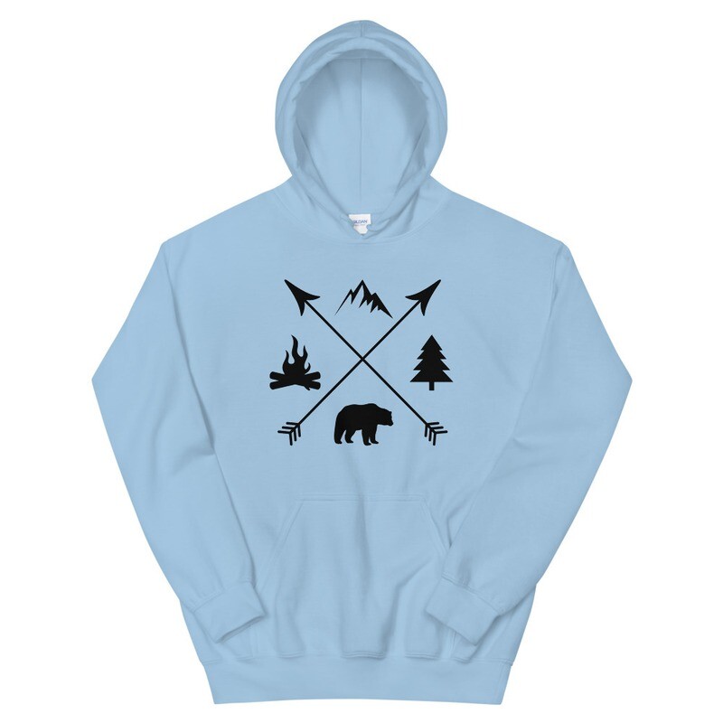 The Rockies Lifestyle - Hoodie (Multi Colors) The Rocky Mountains Canadian American Rocky Mountains