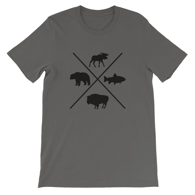 The Rockies Wildlife - T-Shirt (Multi Colors) Canadian American Rocky Mountains