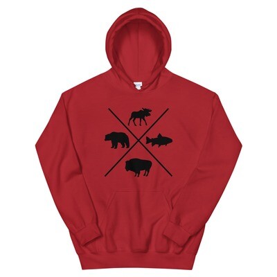 The Wildlife - Hoodie (multi Colors) The Rocky Mountains Canadian American Rockies