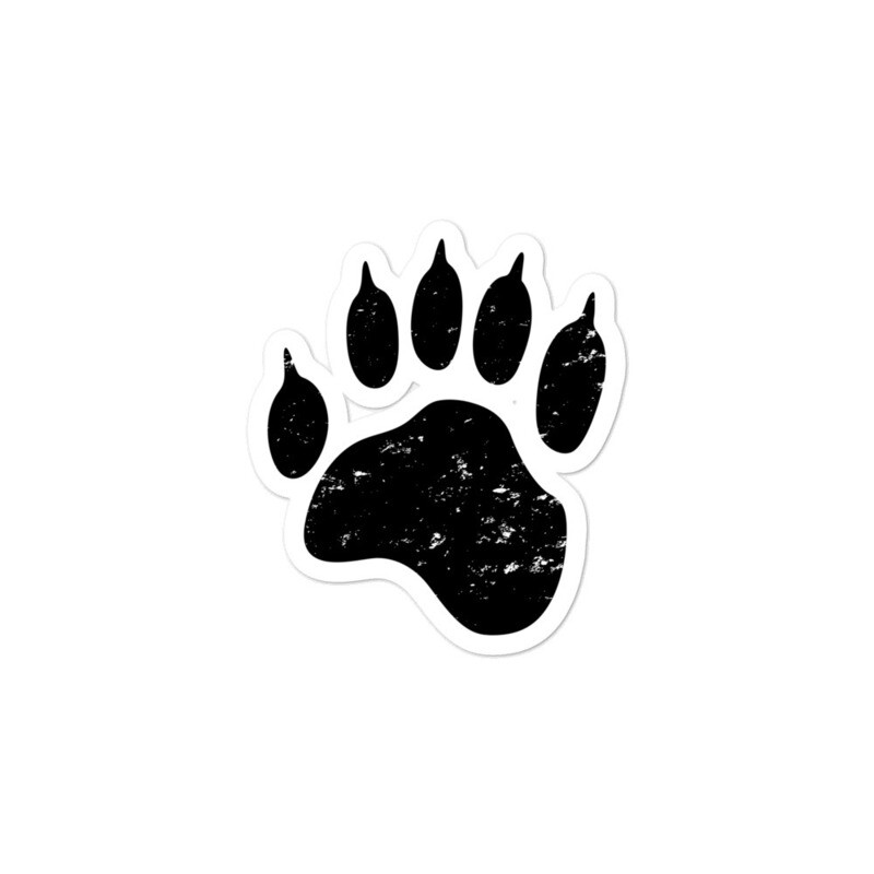 Bear Paw - Vinyl Bubble-free stickers (Multi Sizes) The Rocky Mountains Canadian American Rockies