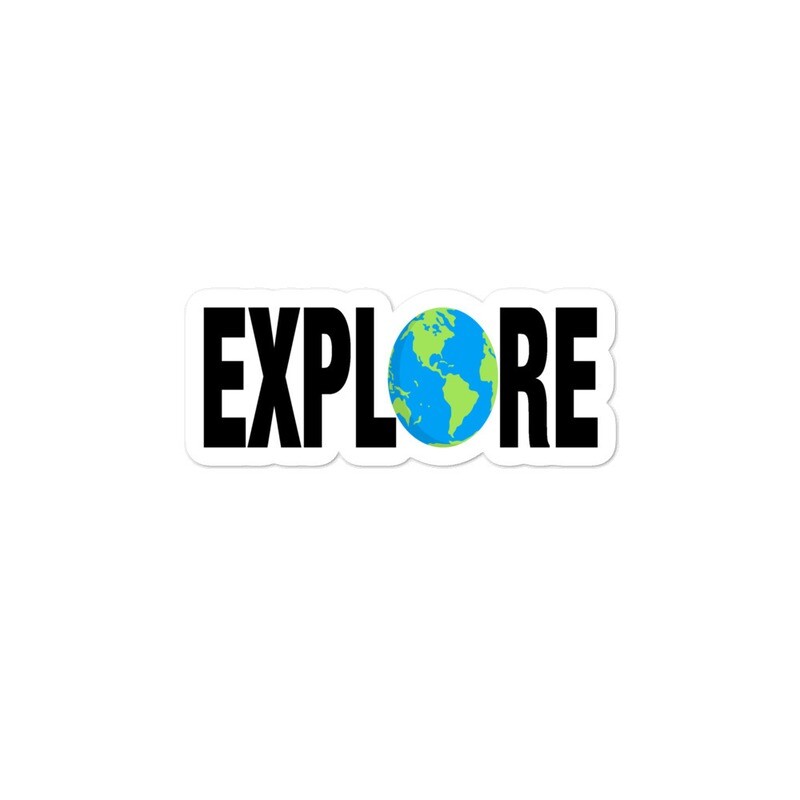 Explore - Vinyl Bubble-free stickers (Multi Sizes) - The Rocky Mountains Canadian American Rockies