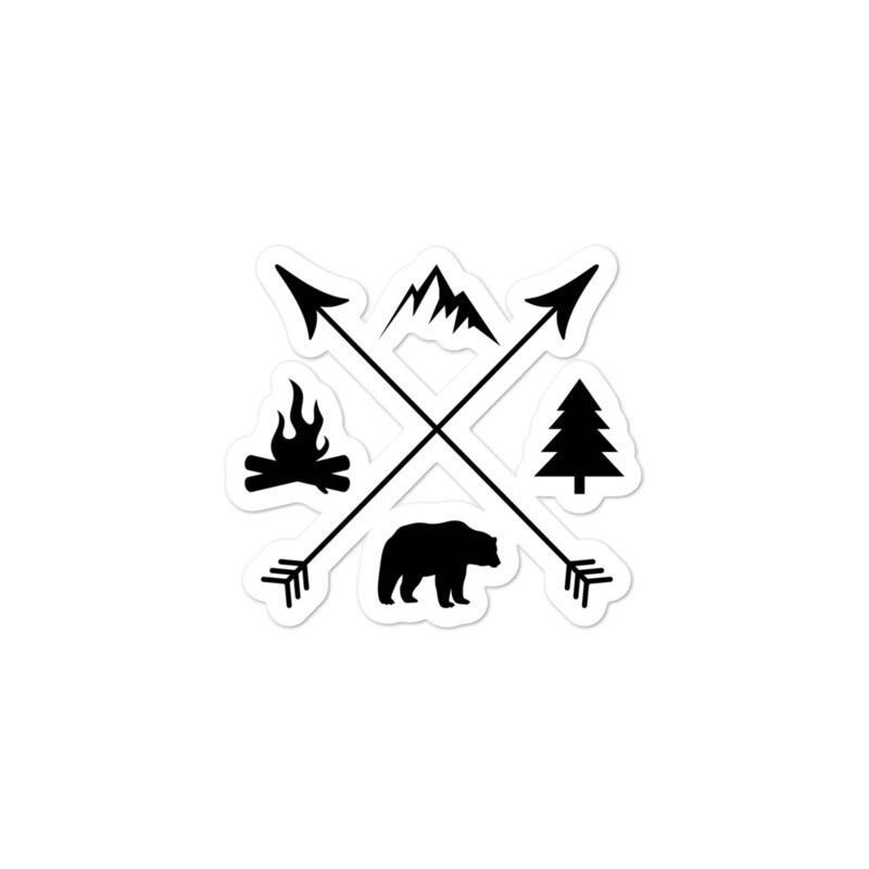 The Rockies Lifestyle - Vinyl Bubble-free stickers (Multi Sizes) Canadian American Rocky Mountains