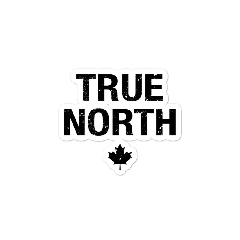 True North - Vinyl Bubble-free stickers (Multi Sizes) The Rocky Mountains Canadian American Rockies