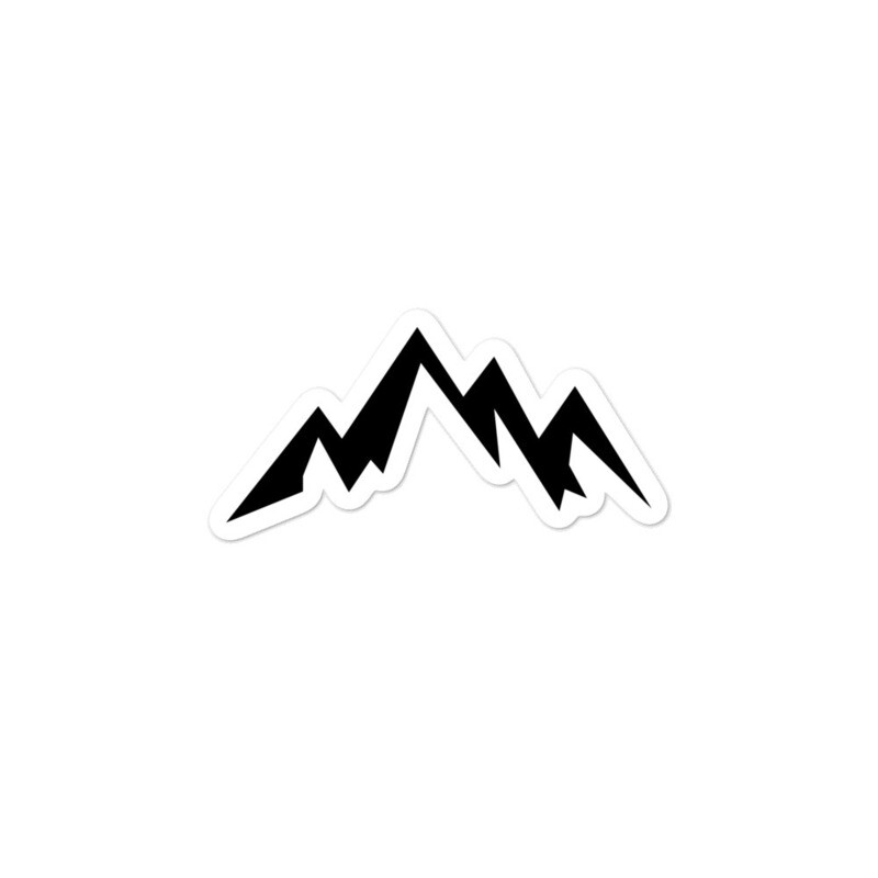 Mountains - Vinyl Bubble-free stickers (Multi Sizes) The Rocky Mountains Canadian American Rockies