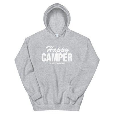 Happy Camper - Hoodie (Multi Colors) The Rocky Mountains Canadian American Rockies