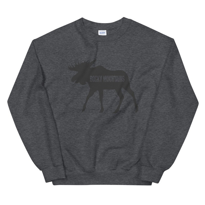 Rocky Mountain Moose - Sweatshirt (Multi Colors) Canadian American Rockies