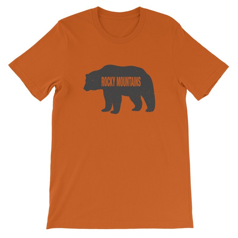 Rocky Mountain Bear - T-Shirt (Multi Colors) Canadian American Rockies