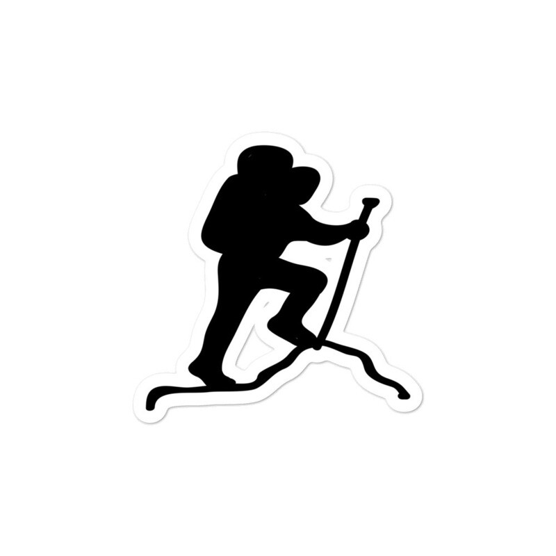 Hiking - Vinyl Bubble-free stickers (multi Sizes) The Rockies Canadian American Rocky Mountains