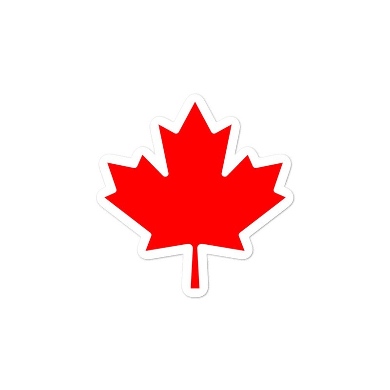 Canada Maple Leaf - Vinyl Bubble-free stickers (Multi Sizes) The Rockies Canadian American Rocky Mountains