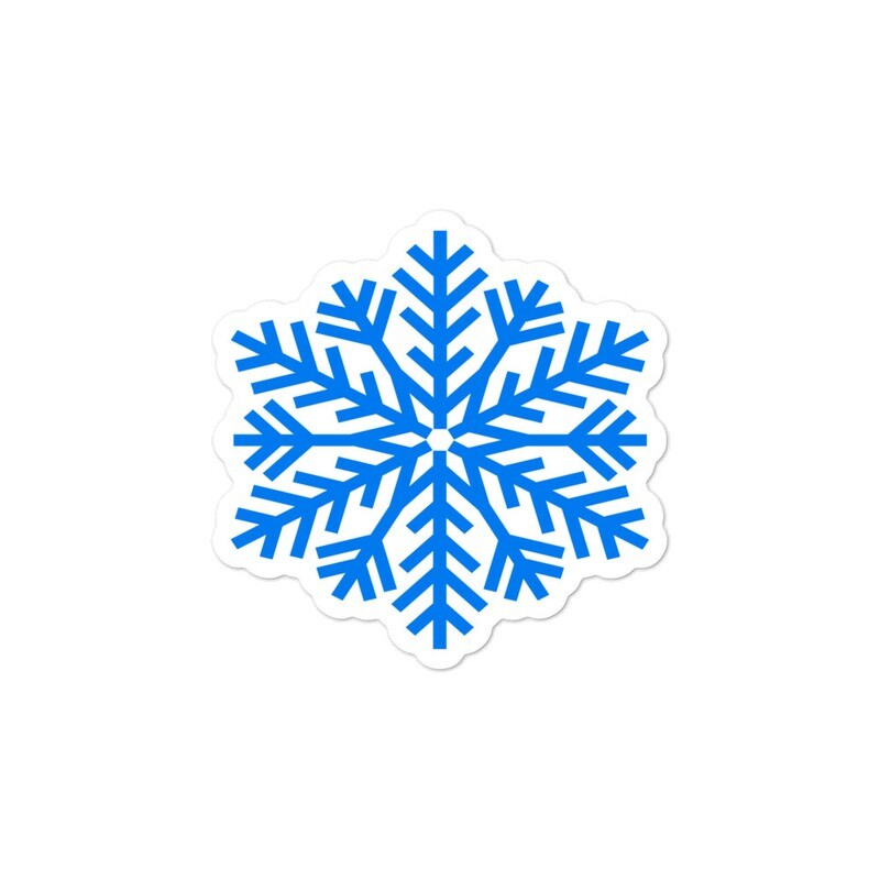 Snowflakes - Vinyl Bubble-free stickers (Multi Sizes) The Rockies American Canadian Rocky Mountains