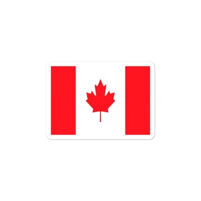Canadian Flag - Vinyl Bubble-free stickers (Multi Sizes)