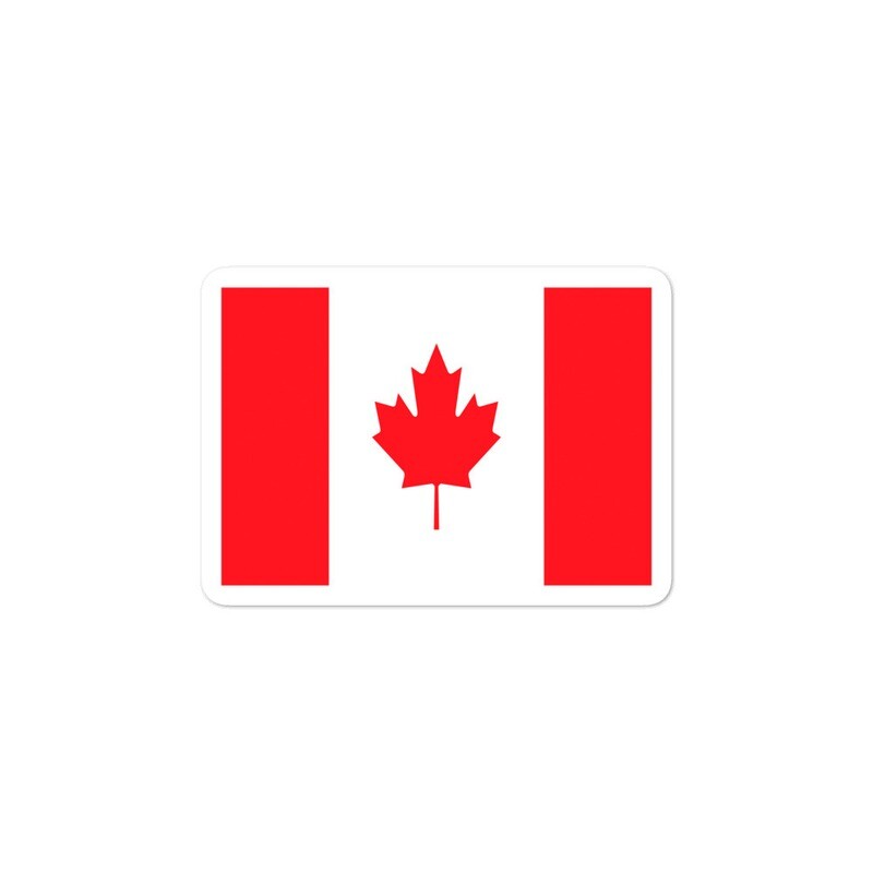 Canadian Flag - Vinyl Bubble-free stickers (Multi Sizes)
