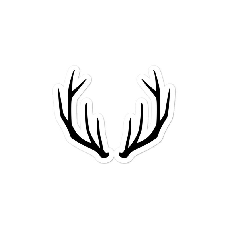 Antlers - Vinyl Bubble-free stickers (Multi Sizes) The Rocky Mountains Canadian American Rockies, Size: 3x3