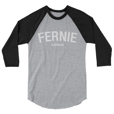 Fernie British Columbia - 3/4 sleeve raglan shirt (Multi Colors)