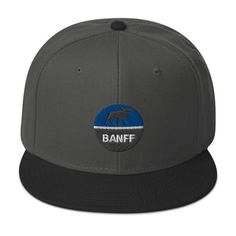 Banff Alberta Canada - Snapback Hat (Multi Colors) The Rockies Canadian Rocky Mountains