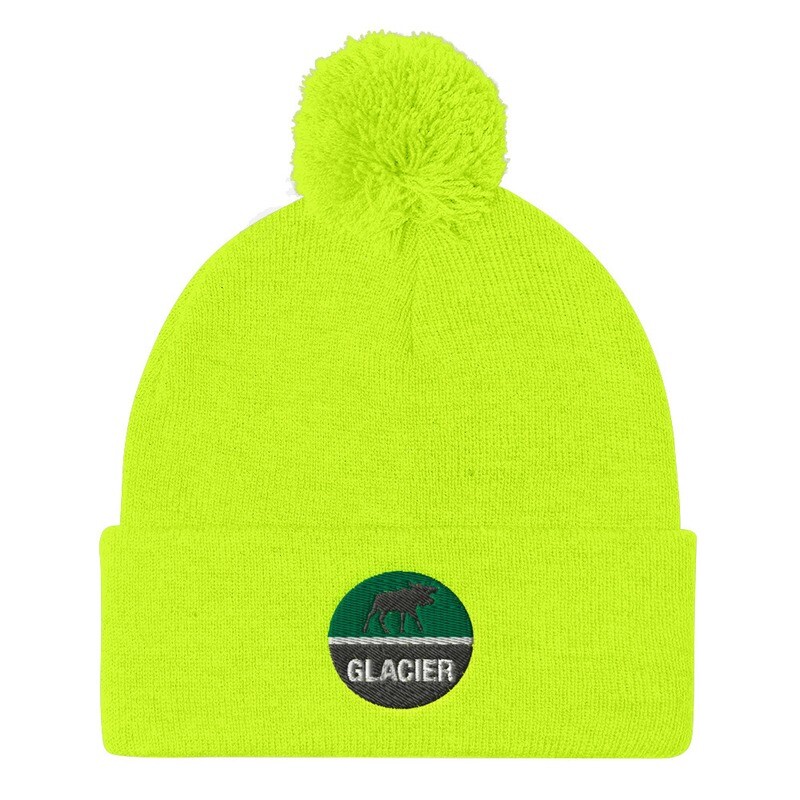 Glacier - Pom Pom Knit Cap (Multi Colors) The Rocky Mountains Canadian American Rockies