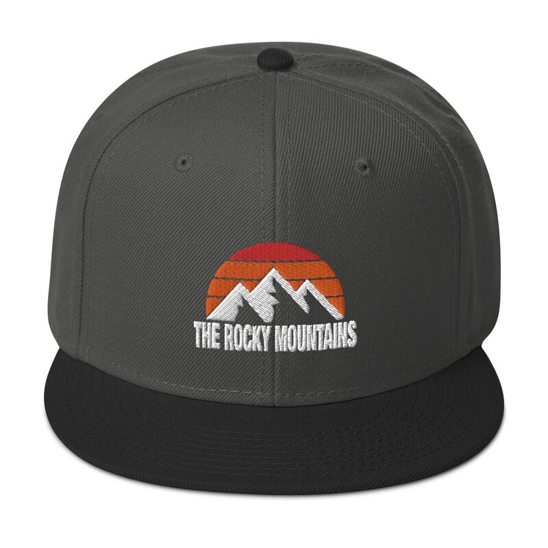 The Rocky Mountains - Snapback Hat (Multi Colors) Canadian American Rockies