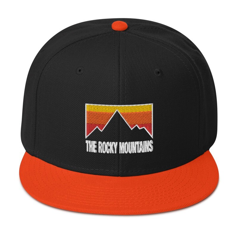 The Rocky Mountains - Snapback Hat (Multi Colors) Canadian American Rockies