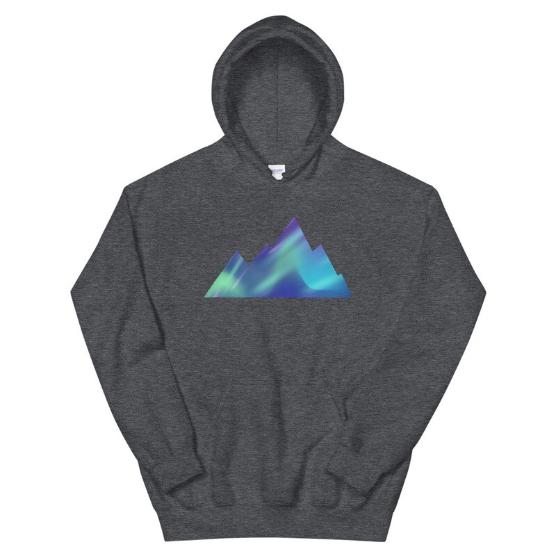 Aurora Mountains - Hoodie (Multi Colors) The Rocky Mountains, Canadian, American Rockies