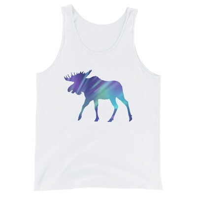 Aurora Moose - Tank Top (Multi Colors) The Rocky Mountains, Canadian, American Rockies