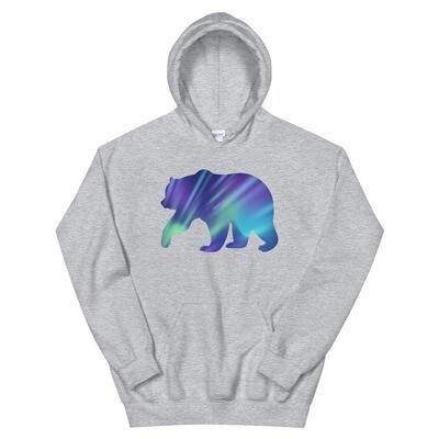 Aurora Bear - Hoodie (Multi Colors) The Rockies Canadian American Rocky Mountains