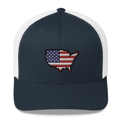 USA Map - Trucker Cap (Multi colors)