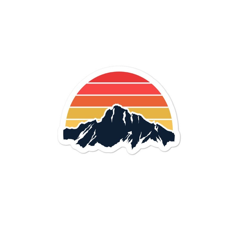 Mountain Sunset - Bubble-free stickers (Multi Sizes)