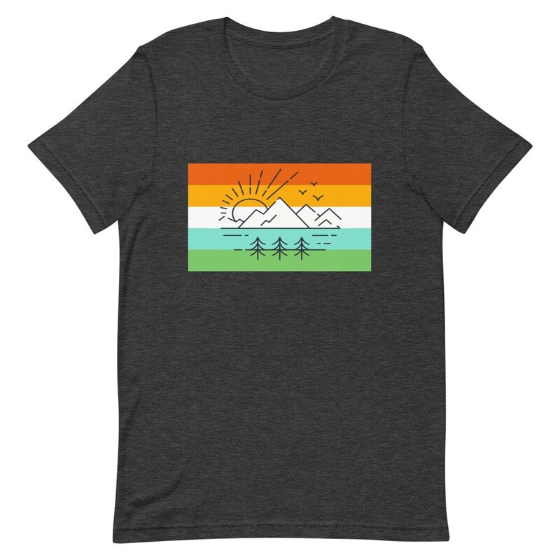 Vintage Mountain Sunset - t-shirt (Multi Colors)