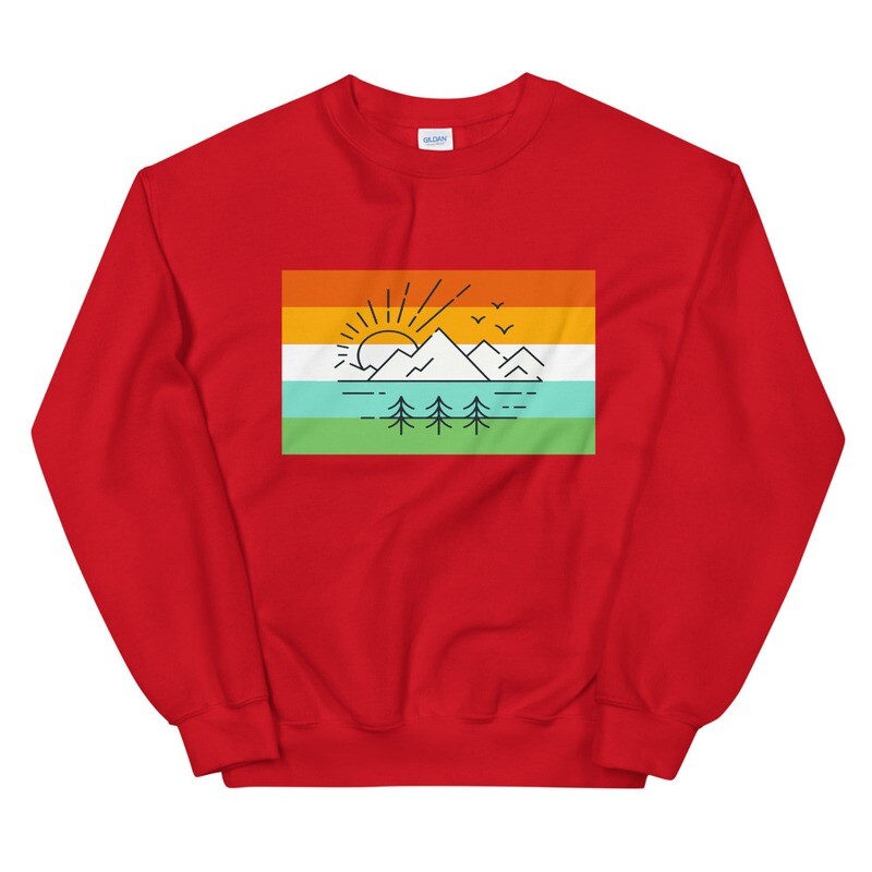 Vintage Mountain Sunset - Sweatshirt (Multi Colors)