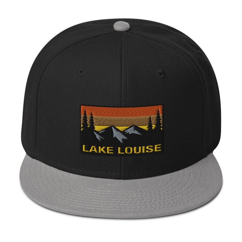 Lake Louise Alberta - Snapback Hat (Multi Colors) Canadian Rocky Mountains