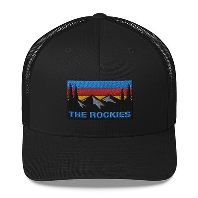 The Rockies - Trucker Cap (Multi Colors) The American Canadian Rocky Mountains