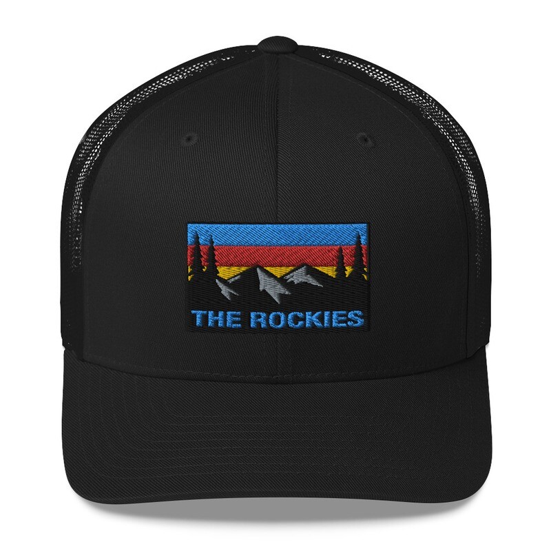 The Rockies - Trucker Cap (Multi Colors) The American Canadian Rocky Mountains