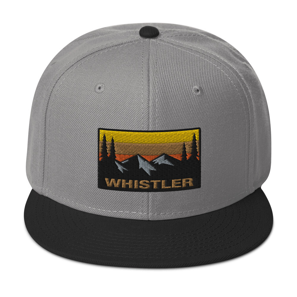 Whistler British Columbia - Snapback Hat (Multi Colors) Canadian Rocky  Mountains