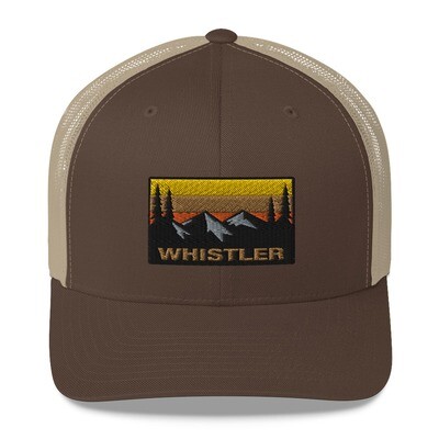 Whistler British Columbia - Trucker Cap (Multi Colors) Canadian Rocky Mountains