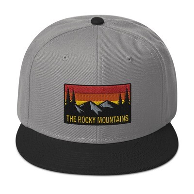 The Rocky Mountains - Snapback Hat (Multi Colors) Canadian American Rockies