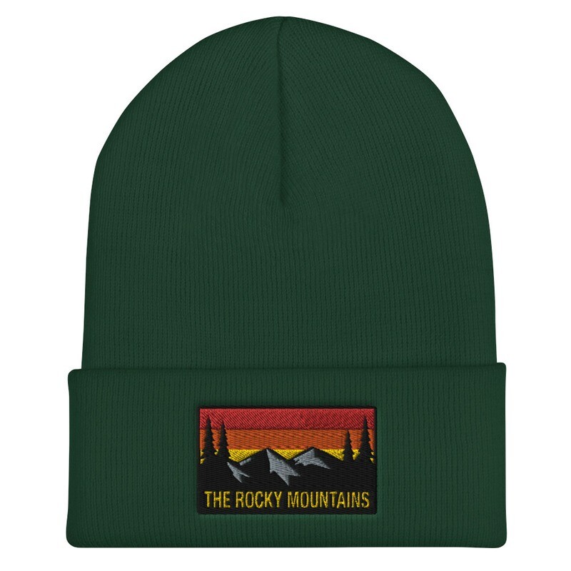 The Rocky Mountains - Cuffed Beanie (Multi Colors) Canadian American Rockies