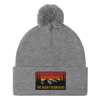 The Rocky Mountains - Pom-Pom Beanie (Multi Colors) American Canadian Rockies