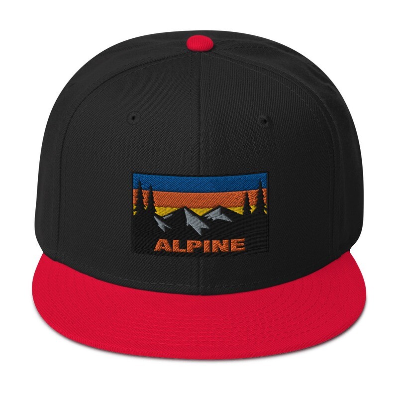 Alpine - Snapback Hat (Multi Colors) The Rockies American Canadian Rocky Mountains