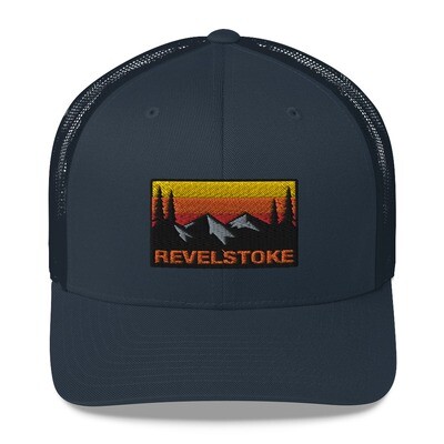 Revelstoke British Columbia - Trucker Cap (Multi Colors) The Rockies Canadian Rocky Mountains