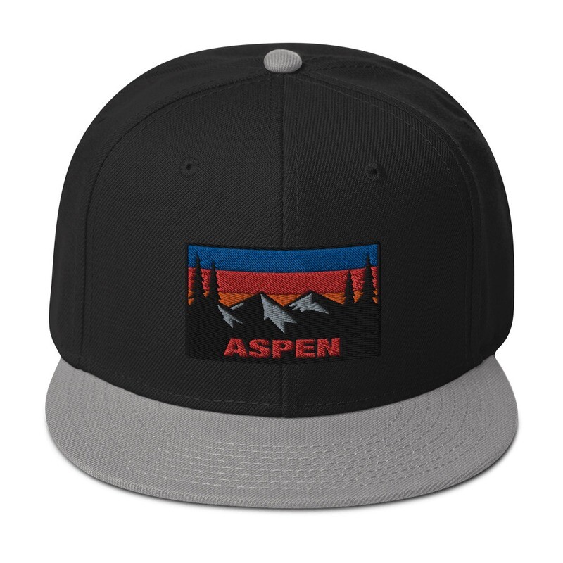 Aspen Colorado - Snapback Hat (Multi Colors) The Rockies American Rocky Mountains