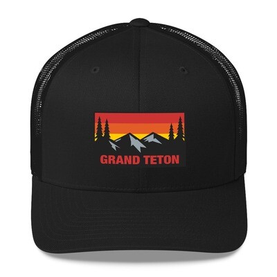 Grand Teton Wyoming - Trucker Cap (Multi Colors) The Rockies American Rocky Mountains
