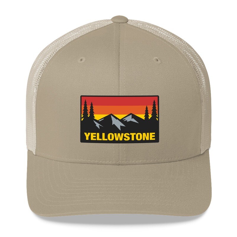 Yellowstone Wyoming Montana Idaho - Trucker Cap (Multi Colors) The Rockies American Rocky Mountains