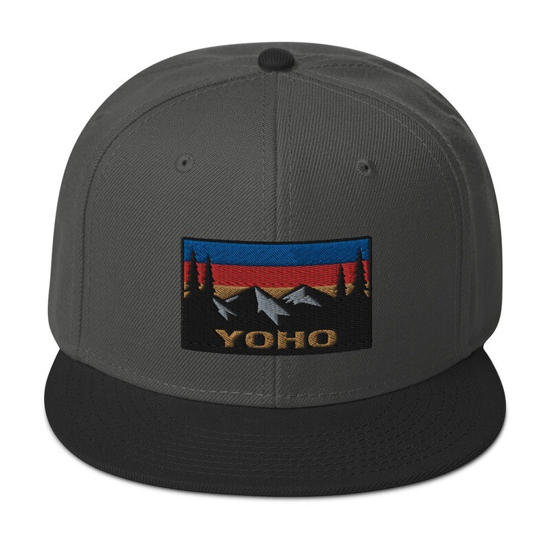 Yoho British Columbia - Snapback Hat (Multi Colors) The Rockies Canadian Rocky Mountains