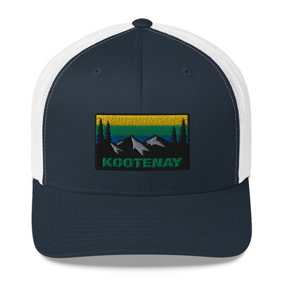 Kootenay British Columbia - Trucker Cap (Multi Colors) The Rocky Mountains Canadian Rockies