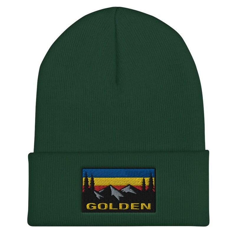 Golden British Columbia - Cuffed Beanie (Multi Colors) The Rocky Mountains Canadian Rockies